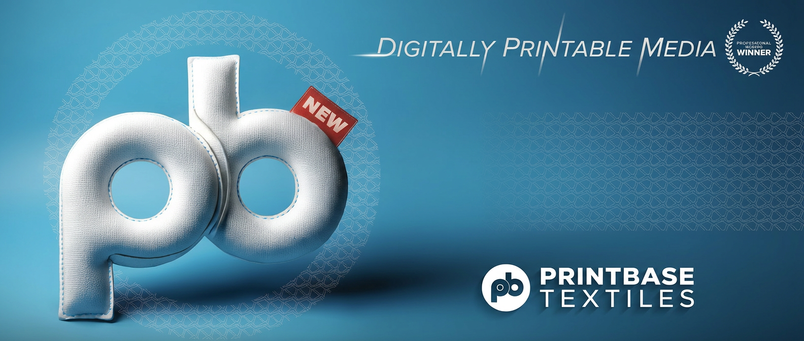 Printbase pb stitched textile logo, Digitally Printable Media