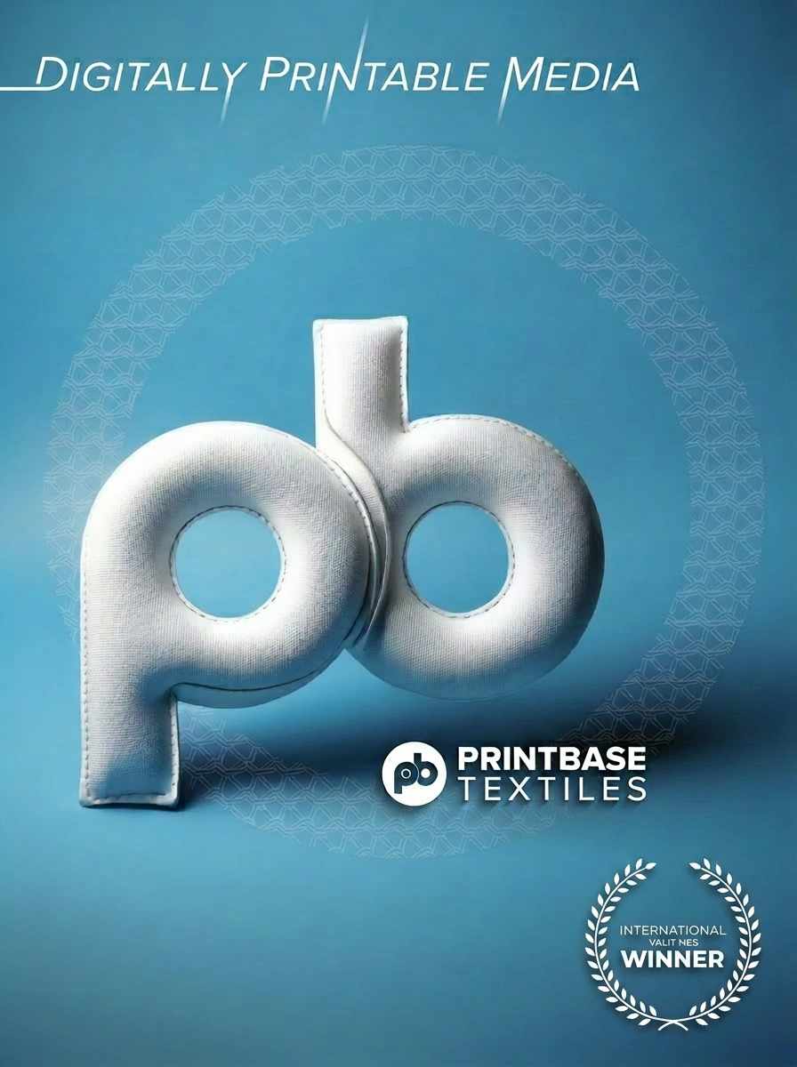 Printbase pb stitched textile logo, Digitally Printable Media