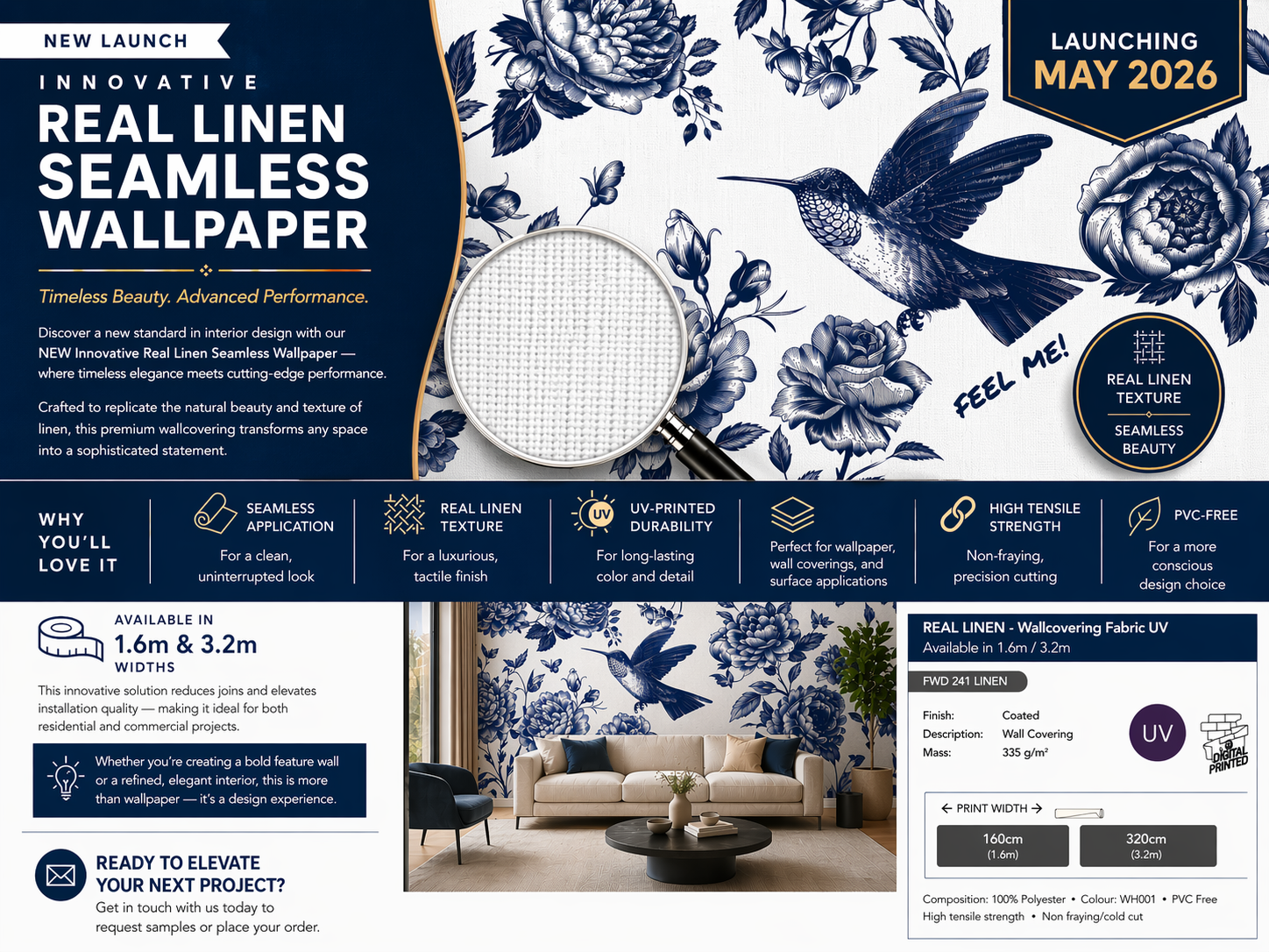 Real Linen - Wide Format